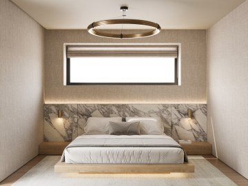 Moderne A+ Eigentumswohnung – Erstbezug nach Sanierung - Schlafzimmer Musterwohnung - Werz Immobilien (30503)