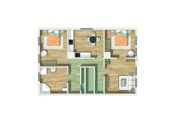 Erstbezug nach Sanierung 3-Zimmer-Wohnung in historischem Fachwerk - Grundriss - Werz Immobilien (29375)