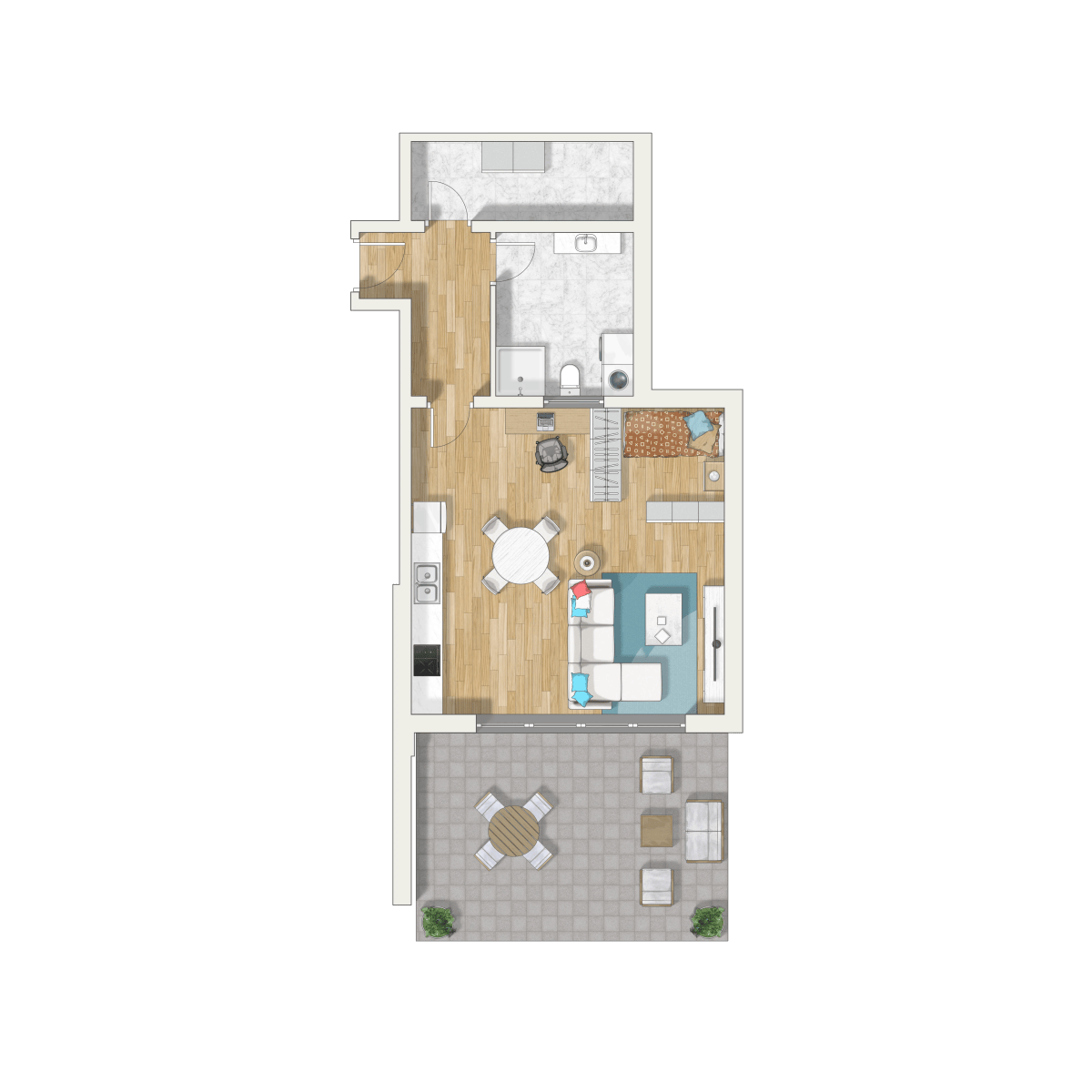 Grundriss W3 - Werz Immobilien