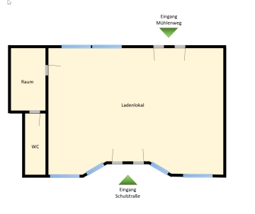 Großes Ladenlokal in zentraler Lage von Biedenkopf! - Grundriss Ladenlokal (26605)